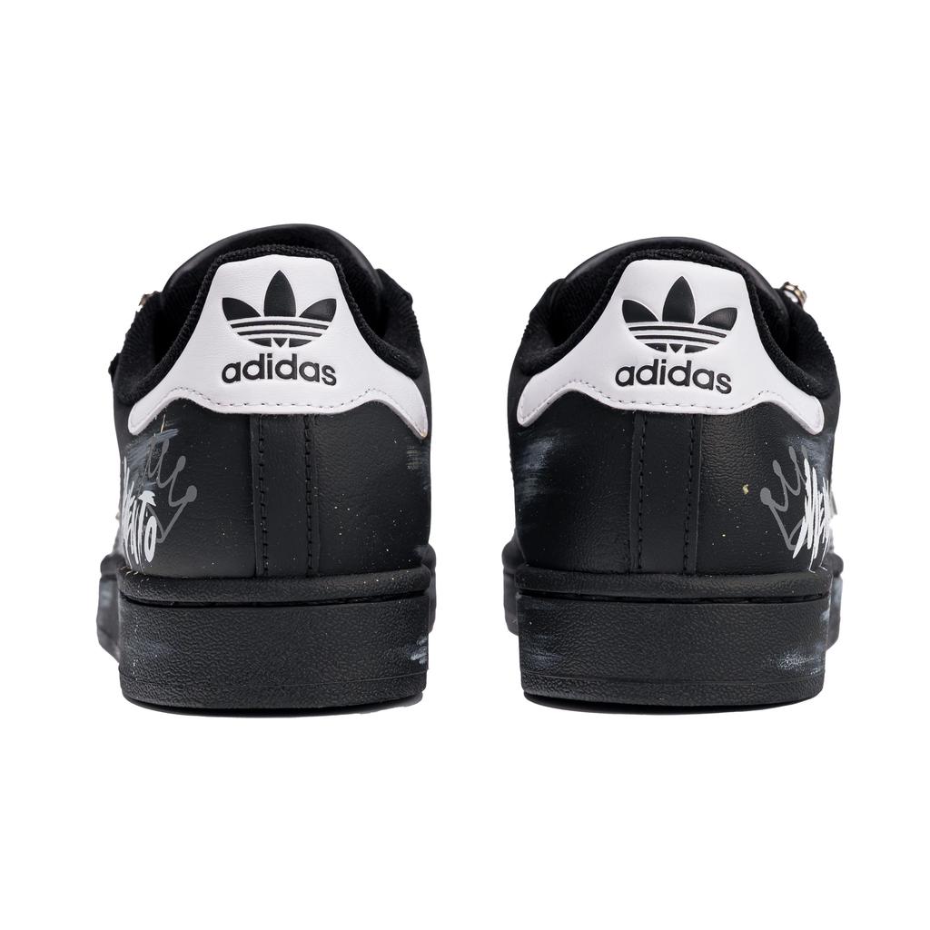 adidas Originals Superstar 2 Low Top Skateboard Shoes Unisex Black JI0079(Team1712-)