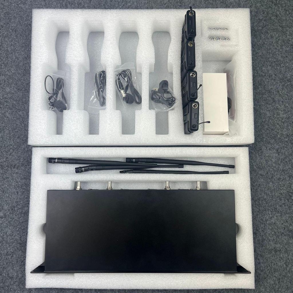 Wireless Lavalier Microphone Set: One-to-Four Configuration, In Stock