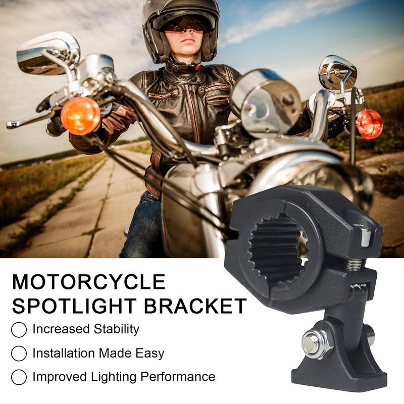 Motorcycle Auxiliary Light Mount Bracket Aluminum Alloy Spotlight Expansion Bracket Motorcycle Accessories With Coating Surfaces