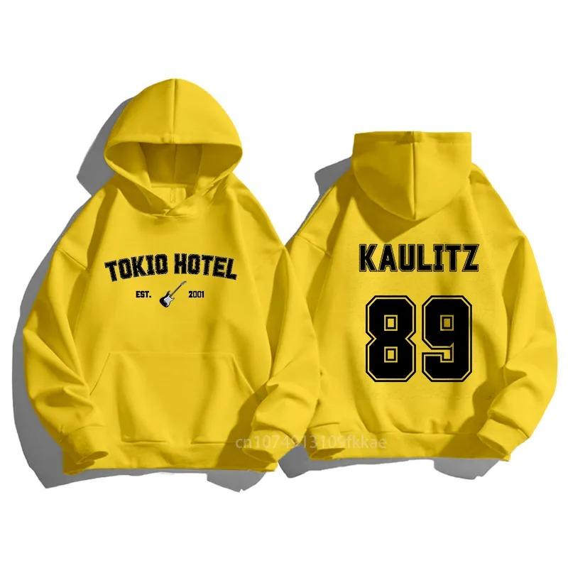 Tokio Hotel Unisex Cotton Hoodie Kaulitz Fashion Fleece Luxury Hooded Sweatshirt Plain Winter Autumn Print Men Women Pullover