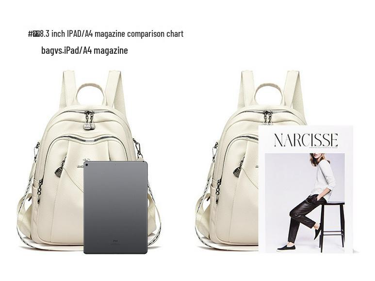 2025 Women's Versatile Soft Leather Backpack - Fashionable, Large Capacity Travel Bag