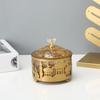 with Lid Eid Mubarak Snack Tray Metal Middle Dessert Tray Storage Box  Table Centerpiece