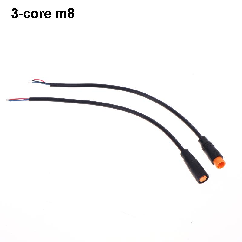 Black Ebike Accessories Optional Cable Base Connector Waterproof Connector 2/3/4/5/6Pin Cable Display Pin