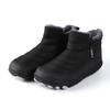 Men's Winter Warm Snow Boots With Zipper Non-Slip Water Resistant Faux Fur Lined Ankle Booties Outdoor Fully High-Top Hiking Walking Shoes for Men