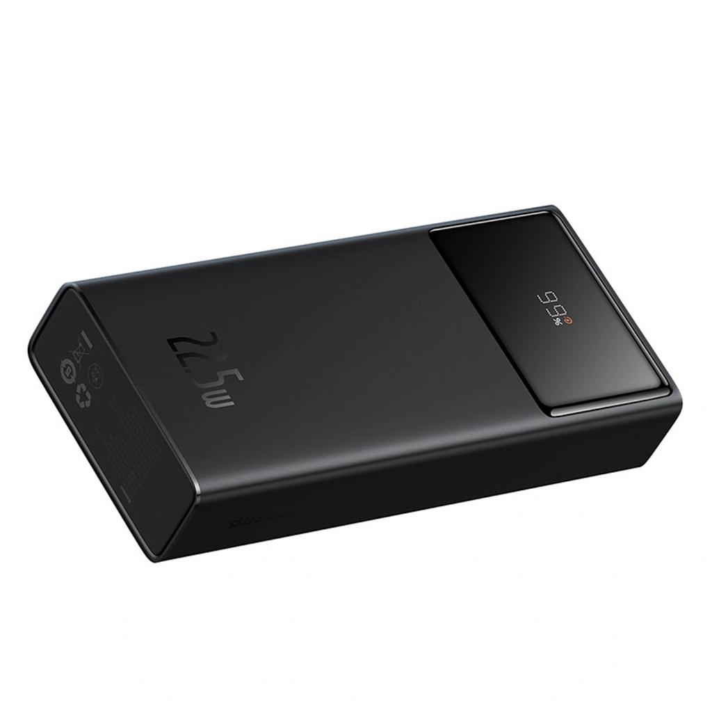 Powerbank Baseus Star-Lord 20000mAh 22.5W With Digital Display And USB-C Cable 3A 30cm - Black