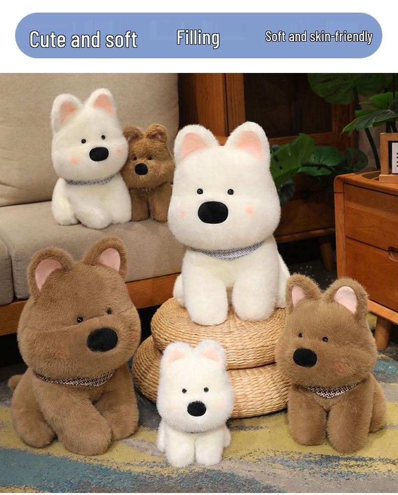 Cute West Highland White Terrier Puppy Plush Doll Toy for Kids - Perfect for Dog Lovers and Birthdays