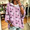 Women's Hoodie with Halloween Print, Loose Fit Casual Pullover Top