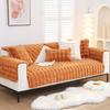 Thicken Bubble Velvet NonSlip Sectional Sofa Towel Winter Warm Super Gentle Plush Sofa Furniture Cover Skin -Friendly L -Shape Couch Cover Sets