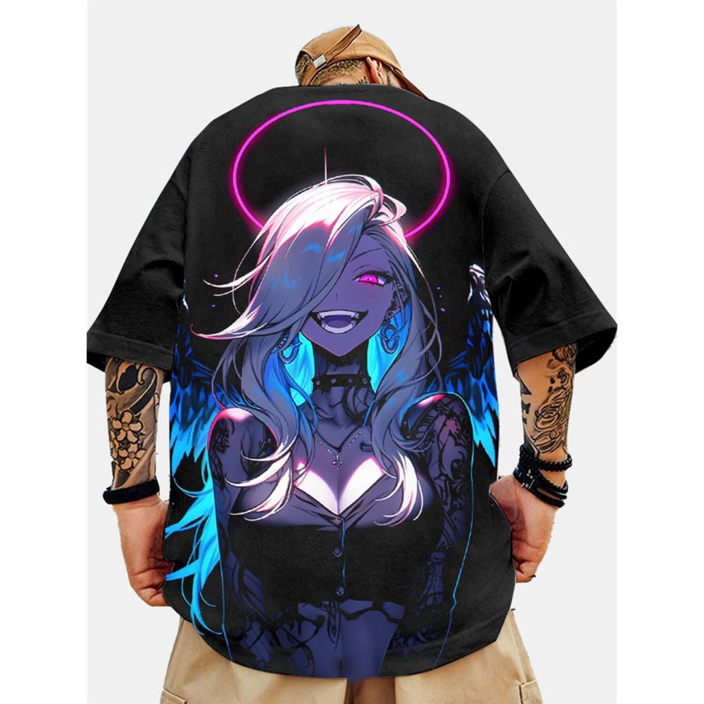 

Футболка в стиле хип-хоп с принтом 3D, мужская, летняя, повседневная, дышащая, свободная, мужская, ретро, с короткими рукавами 4XL