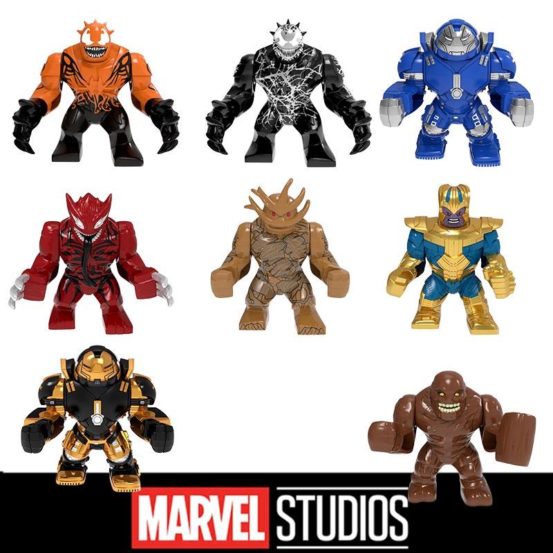 Marvel Heroes Building Block Figures Toy Children's Gift 7cm Height Plastic Material Avengers Series