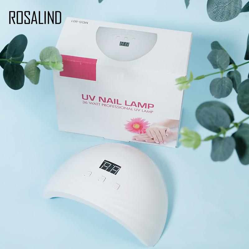 ROSALIND Lampa UV/LED do paznokci 36W 18 żarówek do pokazywania uroku Twoich palców