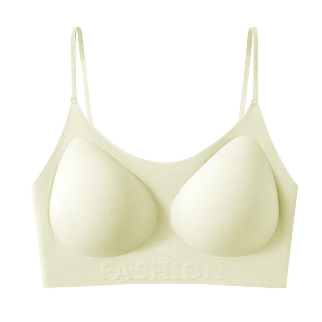 Traceless Invisible Jelly Foundation Bra: Comfortable Lift, Summer Thin Straps, Beautiful Back, Fixed Cup, Women's Underwear.
