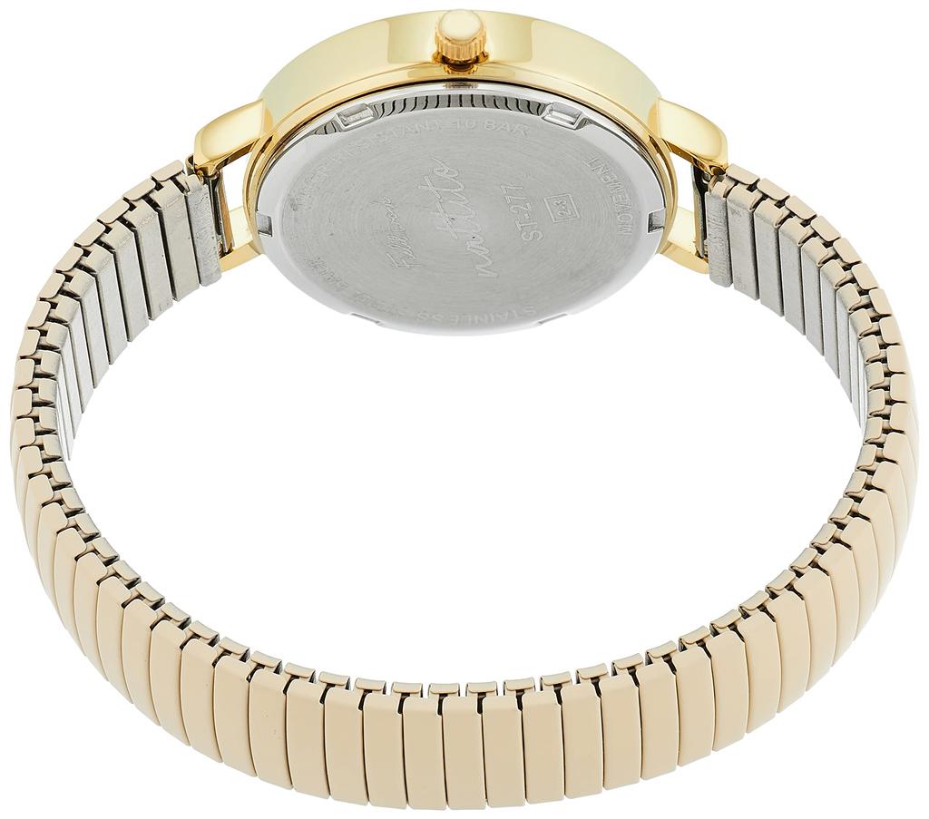 [Fieldwork] Watch Nalog Purja Waterproof Bellows Metal Band Gold ST277-2 Women's Beige