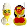 1/2Pcs Diving Duck Figurine 3D Printed SPA Duck Statue Cartoon Animal Sculpture Home Office Desktop Decoration Ornament