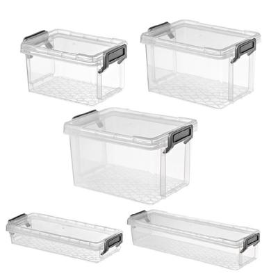 Clear Storage Organizer with Lid Plastic Storage Bins School Office Supplies for Efficient Space Management