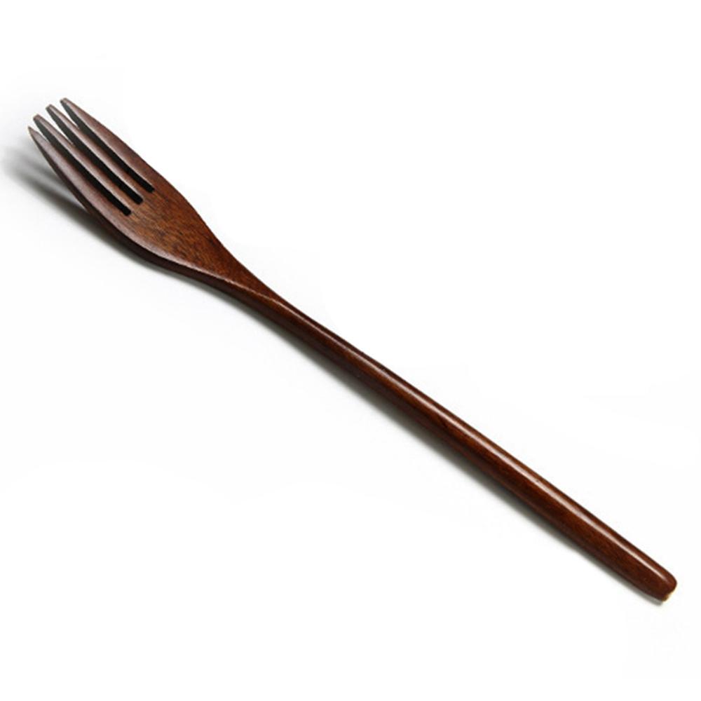 Dinner Kitchen Natural Cooking Wood Japanese Style Wooden Forks Dinnerware Tableware Cutlery