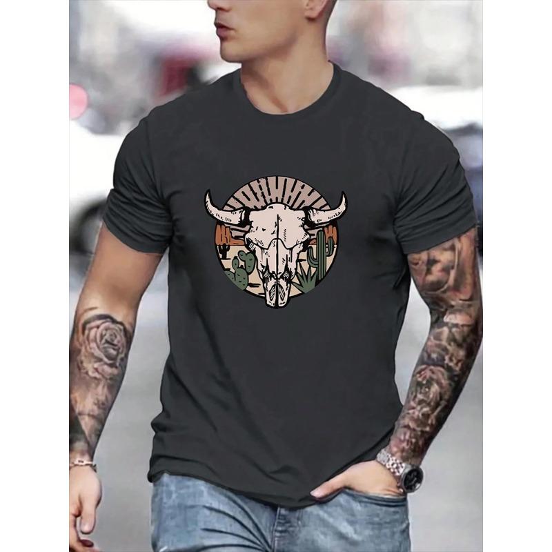 Baseball Printed Men's Round Neck T-shirt Summer Daily Street