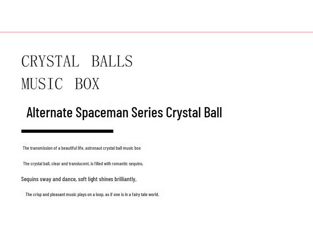 Adorno de Bola de Cristal Musical de Astronauta Nevado