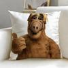Klassische Cartoon ALF Kissenbezug Weich & Leicht zu Waschen – Vielseitig für Sofa, Bett, Reise und Büro