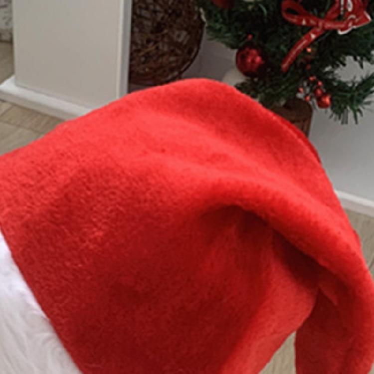 Christmas Party Hat Furry Christmas Hat Plush Santa Hat Christmas Party Decor