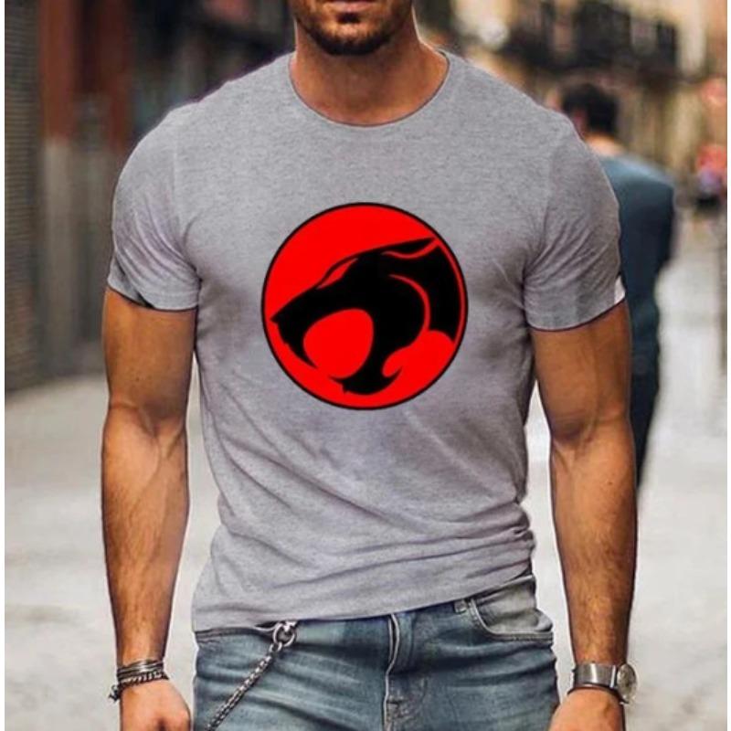 Herren 3D-Druck T-Shirt Outdoor Fitness Atmungsaktiv Schnelltrocknend Sport Kurzarm Rundhals Pullover Lässiges Oberteil