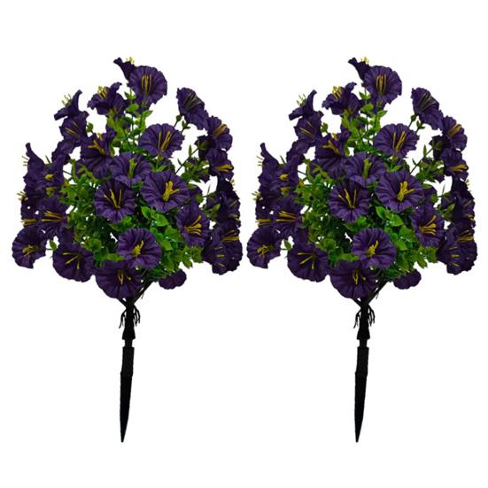 1/2 st Konstgjord Morgonhimmel Trädgårdsspett UV-beständig Falsk Blomsterpigga Bröllopsfest Inomhus Utomhus Trädgårdsvägg Falsk Blomsterdekoration