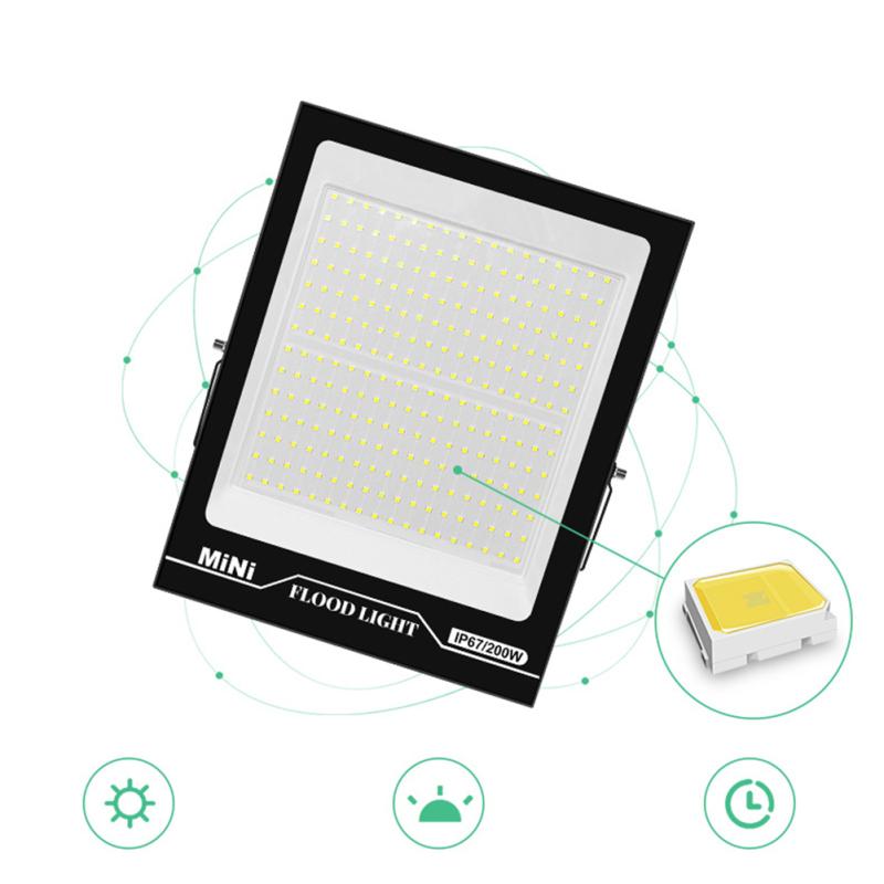 Led Flood Light Ip67 Waterproof High Brightness Outdoor Lighting Spotlight With Adjustable U-shaped