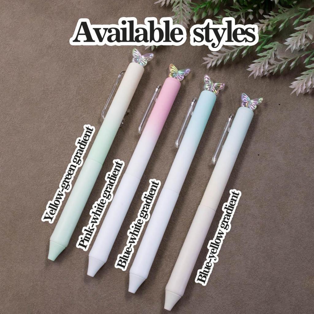Custom Gel Pens With Name,Personalized Teacher Pens,Customized Ballpoint Pen,Customizable Butterfly Gradient Writech Pens
