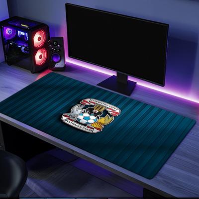 Coventry City Wappen Design Mauspade, Gummibasis, Mauspade für Gamer und Bürogebrauch, Gaming Schreibtisch , Leicht zu reinigende Matte Weihnachtsgeschenke für Fans