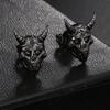 Fashionable Gothics Punks Styles Skull Studs Earrings Vintage Sturdy Alloy Fashion Jewelry for Craft Enthusiasts