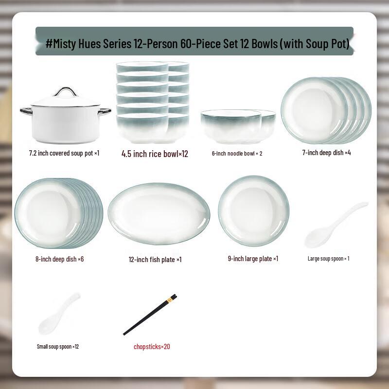 Mode Lanca Nordic Gradient Ceramic Dinnerware Set