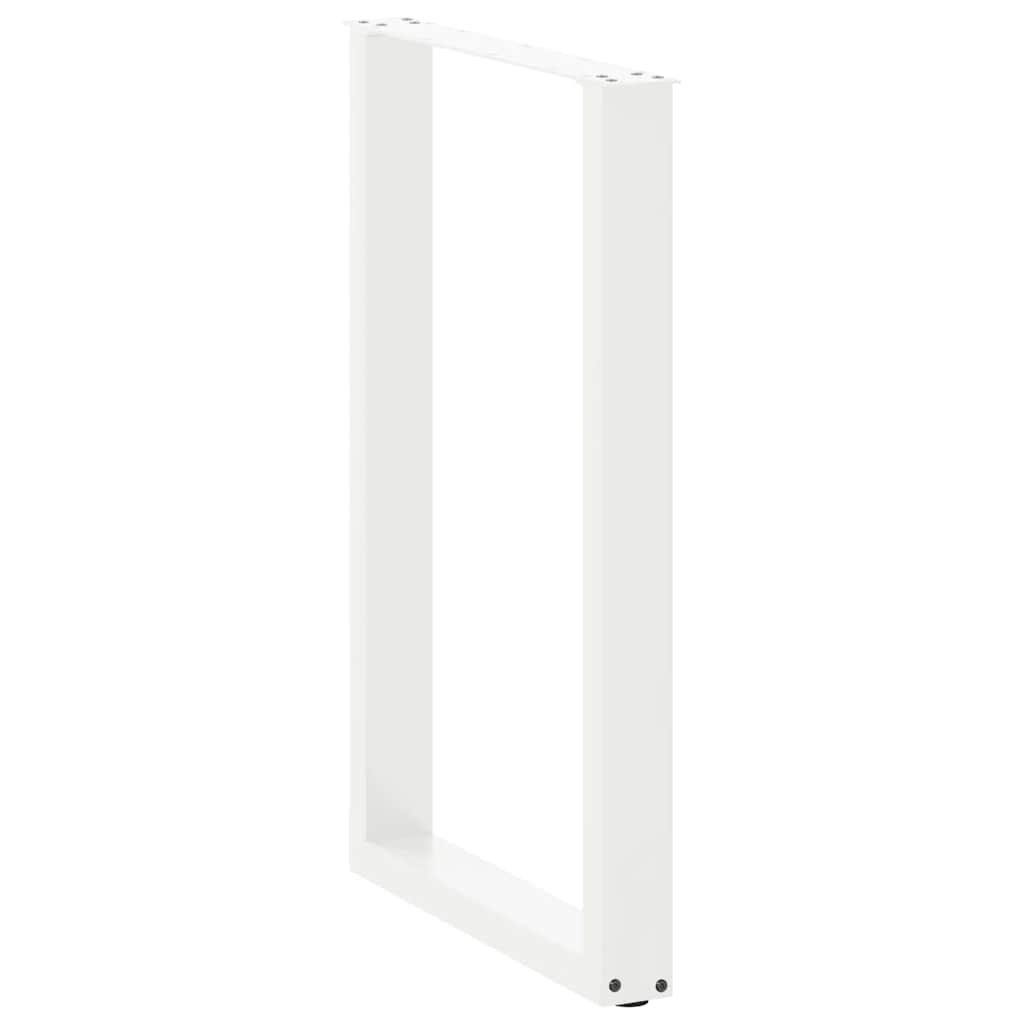 Vidaxl Nogi Do Stolika Kawowego, 2 Szt., Białe, 60X(90-91) Cm, Stal
