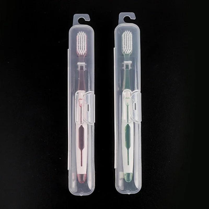 1Pc Travel Portable Toothbrush Holder Transparent Storage Box Case Practical Container Toothbrush Box Organizer Bathroom Tools