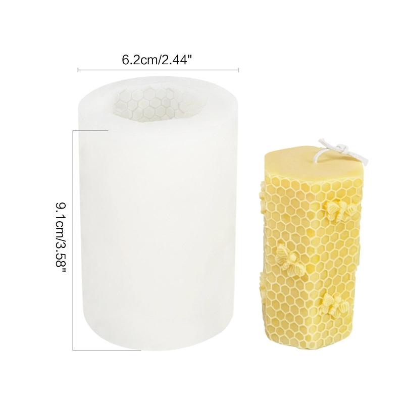 Hexagon Beehive Silicone Molds Honeycomb Candle Molds for Making Beeswax Candles Soaps Lotion Bars Bath Bombs Plaster