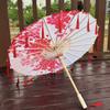 70cm Classical Oil Paper Umbrella Chinese Style Tassel Umbrella Silk Fabric Tassel Umbrella  Girls