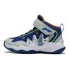 Li Ning Kids Pioneer Team 2.5 Comfortable Versatile Non-Slip Shock Absorbing Wear-Resistant Casual Shoes Kids Casual Shoes Navy-Blue YKNS092-5