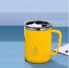 500ml Thermos Mug 304 Stainless Steel Coffee Cup With Handle Leak-Proof Vacuum Flask Insulated Cup Portable Thermal Water Bottle