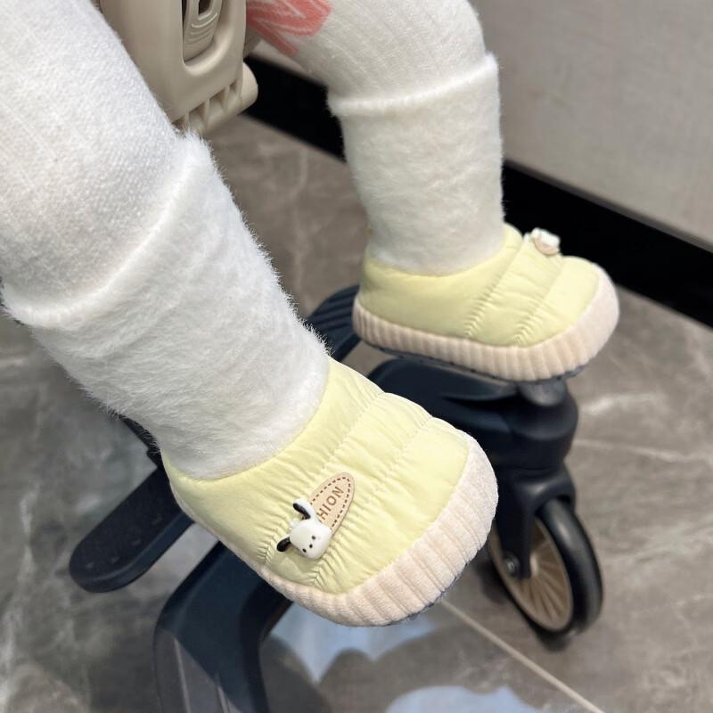 Sapatos de Pelúcia de Inverno para Bebês Recém-Nascidos: Solado Macio, Algodão Quente, Meias Antiderrapantes para Meninos e Meninas, Tamanhos 3-12 Meses