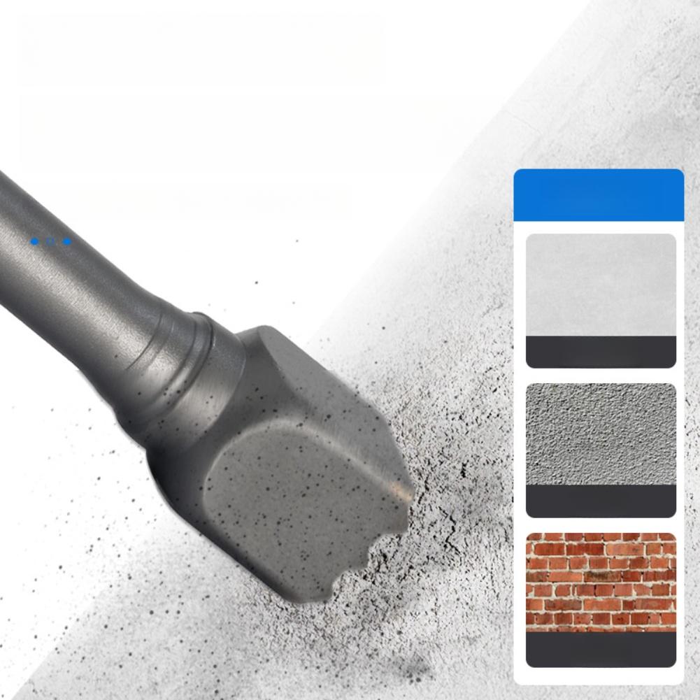 3pcs Carbide Hammer Bits For Electric Rotary Hammers Efficient Teeth Shank Electric Hammer Carbide Chisel Drill Bit