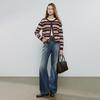 Chuyu Women's Striped Knit Cardigan