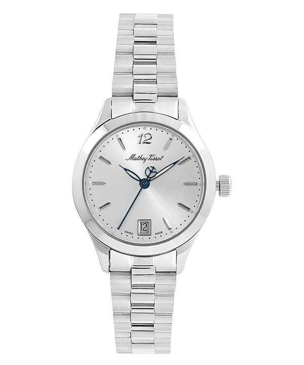 

Женские часы Mathey-Tissot Urban из нержавеющей стали с серебристым циферблатом, кварцевые D411MAS серебряный