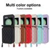 Crossbody Wrist Strap Leather Phone Case for Samsung Galaxy Z Flip 5 4 3 Flip5 Flip4 Flip3 5G Zipper Wallet Card Holder Cover