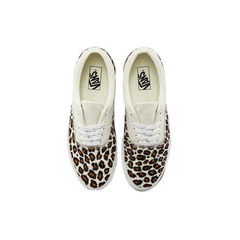 Vans Era unisex leather comfy lightweight durable low-top skate shoes white VN0A4BV4UOV
