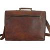 Real Brown Vintage Leather Briefcase Messenger Laptop Bag Women's  Satchel