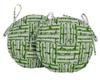 Vargottam Indoor Outdoor Round Bistro Chair Cushions Block Print 15-Inch Bistro Chair Pads Waterproof Seat Chair Cushion For Home