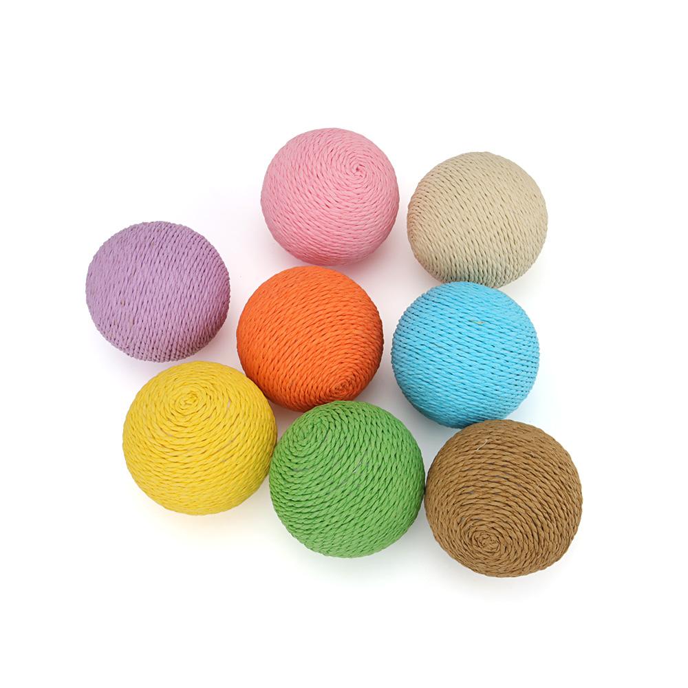 10cm Paper Rope Cat Toy Bite Kitten Interactive Chew Scratching Toys Funny Cat Scratcher Pet Supplies