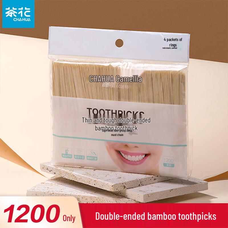 Chahua Double-Ended Bamboo Toothpicks & Fruit Picks