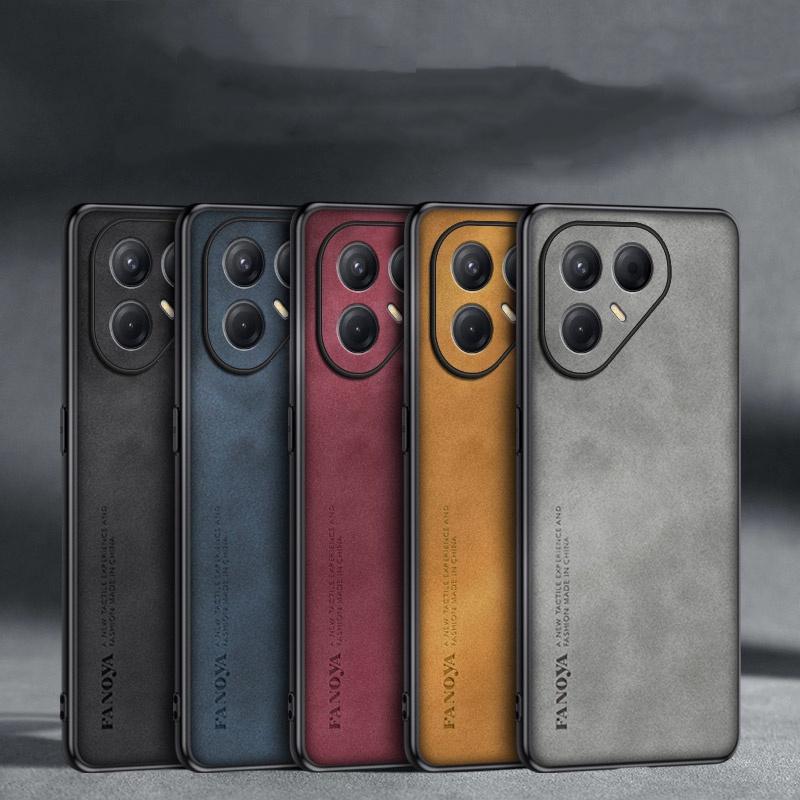 For Tecno Pova 7 Ultra / Pova 7 Pro / Pova 7 Case PU Leather Skin Shockproof Hard Back Cover Case Silicone Bumper