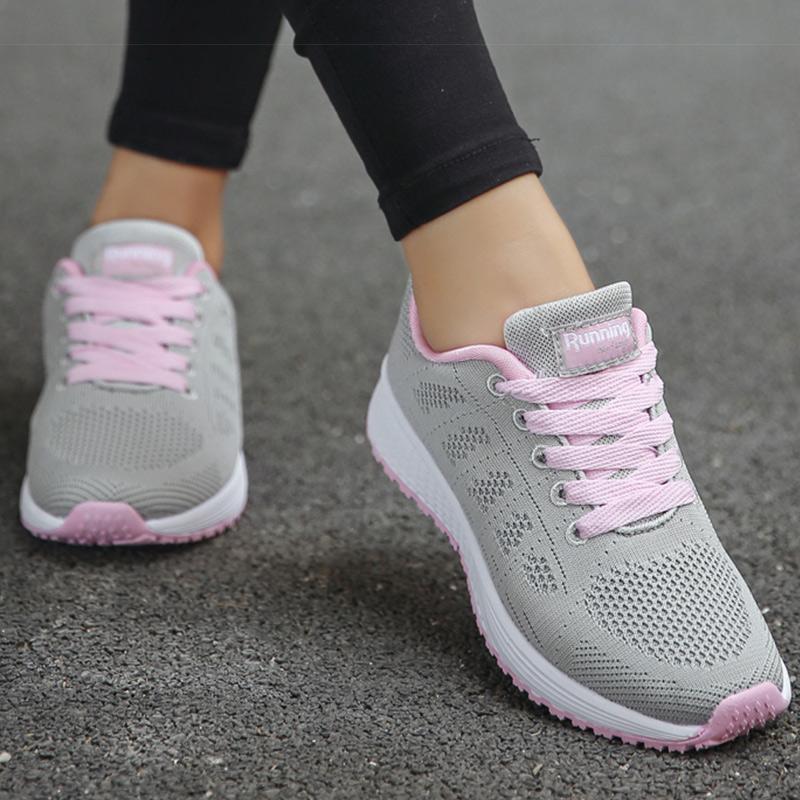 Women'S Sneaker Breatherable Women'S Sports Shoes For Woman White Sneakers Lightweight Baskets Femmes  Tennis Casual Sports