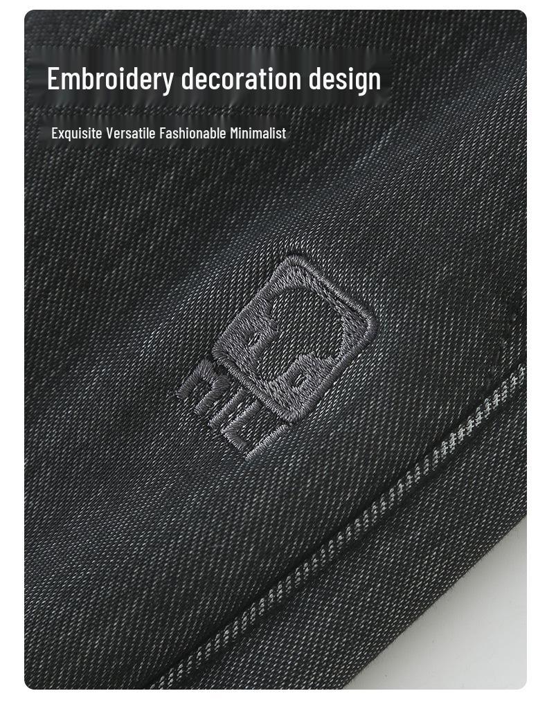 Boys' Fleece-Lined Winter Jeans: Thick Scimitar Pants for Big Kids - Autumn & Winter Style Carrot Sweatpants